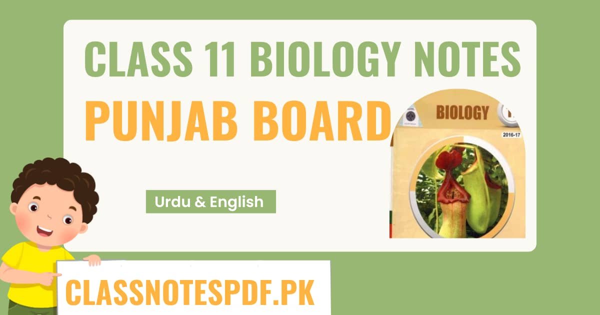 Class 11 Biology notes notes punjab board