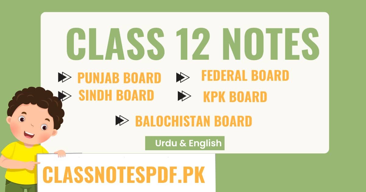 Class 12 Notes